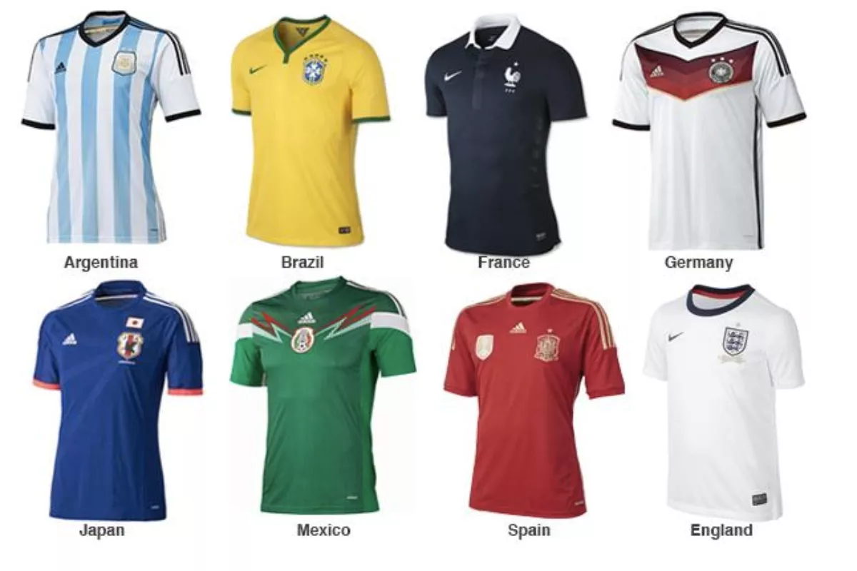 Maillots des équipes favorites de l'Euro 2028 : France, Angleterre, Espagne, Allemagne